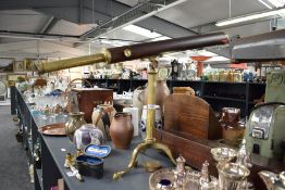 A 19th / 20th century Dollond of London telescope on tripod stand having two eye pieces