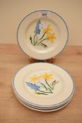 A group of four Emma Bridgewater Little Daffodils pattern side plates, 16.5cm