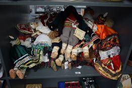 A quantity of doll's in Russian men's costume