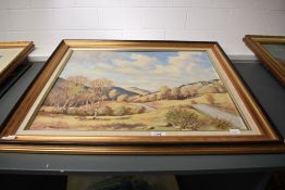 Robert Thompson (British 20th century) oil on board 'The Road to Stronachlacher' signed lower