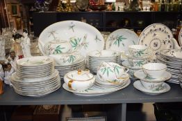 A quantity of Noritake China Canton pattern tea and dinner wares, to include oval meat plates,