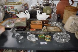 A mixed 20th-century lot, featuring a Christian Dior 'Dolce Vita' 5ml miniature perfume, 'His