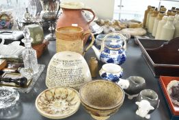 A late 19th-century Grainger & Co. Worcester blue and white Chinoiserie-style pottery tea set,