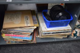 A quantity of 12' records, to include Mozart and Beyond The Fringe, sold together with some 7'