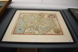 After Christopher Saxton (British 1540-1610) and by Remigius Hogenbergius (sculpt) (Dutch 1536-