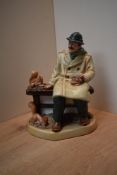 A Royal Doulton bone china figure 'Lunchtime' HN 2485, measures 19cm tall.