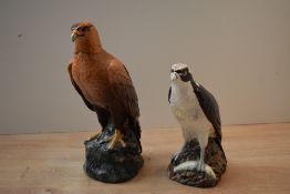 Two Royal Doulton bone china Whyte & Mackay Birds of Prey decanters comprising 'Osprey' and '