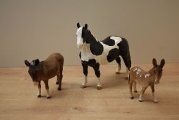 A Beswick Pottery Piebald Pinto Pony (Second Version) model number 1373 designed by Arthur
