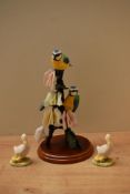 A Border Fine Arts animal group 'Pair of Blue Tits and Sweet Pea' model number A1023 sold together