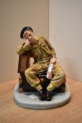 A Royal Doulton limited edition bone china figure 'The Railway Sleeper' HN 4418, limited edition