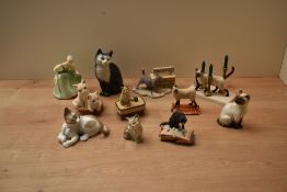 A Royal Doulton bone china figurine 'Fair Maiden' HN 2211 sold alongside Beswick Pottery and similar