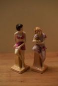 Two Royal Doulton 'Archives The Bathers' Collection figurines 'Lido Lady' HN 4247 and limited