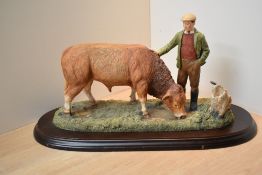 A Country Artists large figure group 'The Champions Reward', on wooden plinth.