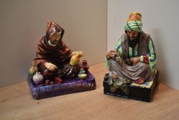 Two Royal Doulton bone china figures 'The Potter' HN 1493 and 'The Cobbler' HN 1706.