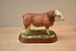 A Border Fine Arts County Show 'Simmental Bull' study model number A0741, complete with box.