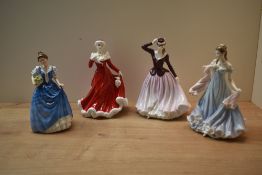 A group of three Royal Doulton bone china figurines comprising 'Helen' HN 3601, limited edition '
