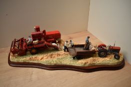 A Border Fine Arts limited edition figure group 'Bringing In The Harvest' model number B0735,