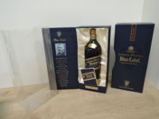 Johnnie Walker Blue Label Blended Scotch Whisky, 40% vol, 1 Litre, Bottle Number F37966JW, in