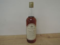 Aultmore 20 Year Old Speyside Single Malt Scotch Whisky, Duty Free Fighters, Bottled at natural