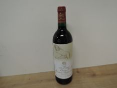 Chateau Mouton Rothschild 1993 Pauillac, 12.5% vol, 75cl, with paper wrapper, This label, designed