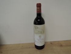 Chateau Mouton Rothschild 1993 Pauillac, 12.5% vol, 75cl, with paper wrapper, This label, designed