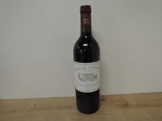 Chateau Margaux Grand Vin 1993 Premier Grand Cru Classe, Margaux 12.5% vol, 75cl, bottle stored in a