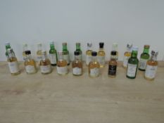 Whisky Miniatures, Laphroaig 10 Year Old Single Islay Malt Scotch Whisky, 40% vol, 5cl x3, Oban 14