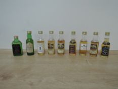 Single Malt Whisky Miniatures, Connoisseurs Choice Miltonduff Distilled 1963Benromach distilled 1968
