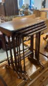 An Edwardian mahogany quartetto nest of tables, width approx. 51cm