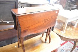 A Victorian mahogany gateleg occasional table, width approx. 61cm