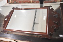 A 19th Century Chippendale style wall mirror