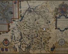 *Local Interest* After John Speede (British 1552 - 1629) map of the historical county of Westmorland