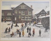 After Tom Dodson (British 1910 - 1991) 'Street Games', large print depicting children playing on a