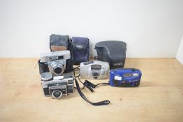 Canon Sureshot AF-7s 35mm compact camera. Sold alongside a Kodak Instamatic 414, a Halina Vision