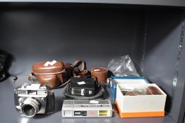Balda Baldamatic I 35mm camera with leather case and strap. Sold alongside Halina Telewide 110