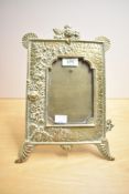 A brass picture frame, h30cm