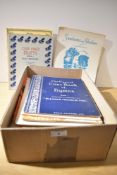 A small carton of assorted sheet music including Ten Top TV Themes & Instrumental Hits and