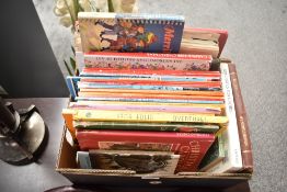 A carton of assorted piano music books including Merrily to Bethlehem-44 Carols for Christmas and