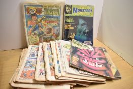 1970's and later Comics, Cheeky x5, Battle x9, Dandy x4, Fury x1, Cracker x1, Whizzer and Chips