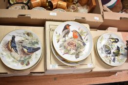 Seven limited edition ALT Tirschenreuth 1838 collectors plates from the European Songbirds '