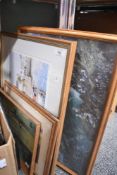After John Gillo (British), watercolour print, 'Victoria Quay', limited edition no 287/350, signed