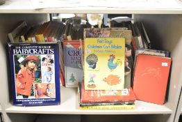 A large collection of 20th-century to modern craft books, to include cross-stitch, soft toys,