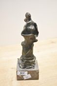 A Josep Terrell contemporary Spanish Modernist cast bronze figure 'Cheeky Flamingo' of a partial