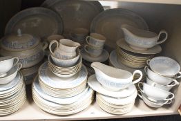 A large 20th-century Royal Doulton English Translucent China Hampton Court dinner and tea set,