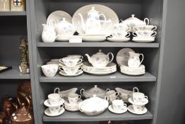A extensive selection of Wedgwood Ice Rose pattern tea and dinner wares, to include two tureens,