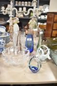 A selection of 20th-century studio glass decorative vases and bowls, to include a Swedish Bo