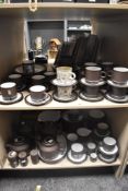 A large selection of Hornsea Pottery tableware including Cornrose, Impact, and Contrast Patterns,