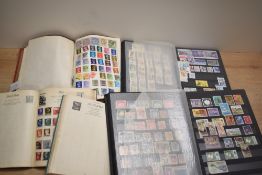 A collection of five Great Britain and worldwide stamp collection albums, to include a range of