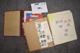 Two early to mid 20th-century stamp collecting books of stamps from Britain and worldwide, featuring