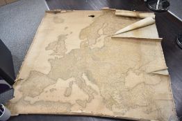 A large 1804 W.M. Faden, London wall map of Europe, in which are delineated its grand modern